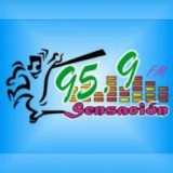 sensacion 95.9 fm station logo